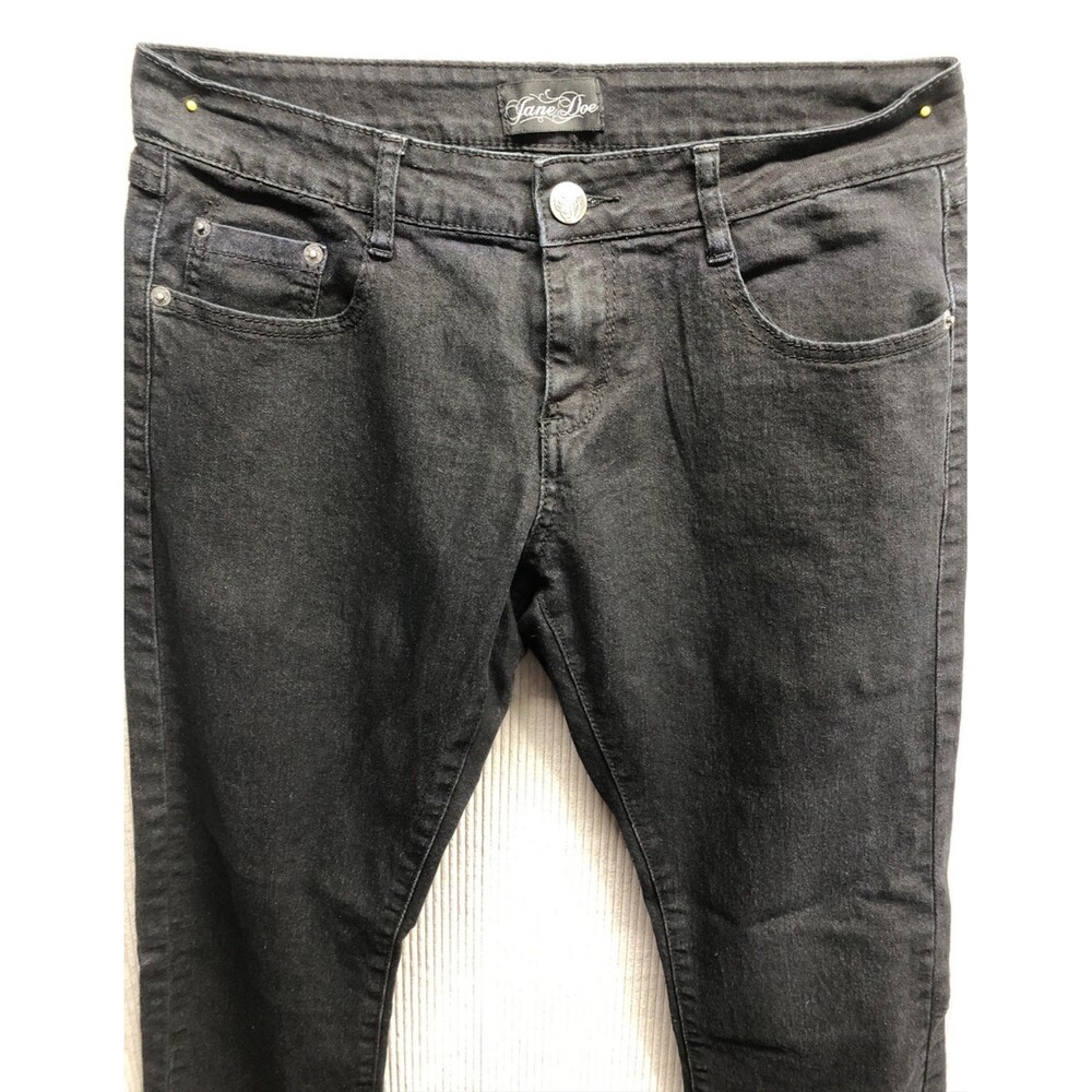 Jane Doe Denim Jeans Size 9 Dark Black Blue Wash Boot Cut